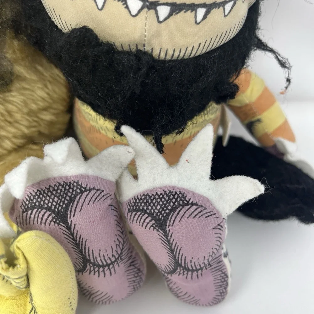 Vintage 1980 Where The Wild Things Are Sipi Moishe Plush Monsters Lot Of 2